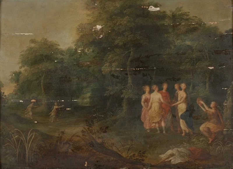Paesaggio boscoso con ninfe danzanti - Rhode Island School of Design Museum
